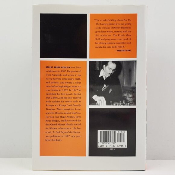 For Us The Living Robert A. Heinlein Book Hardcover HCDJ 2004 Seemingly Unread - Picture 3 of 11